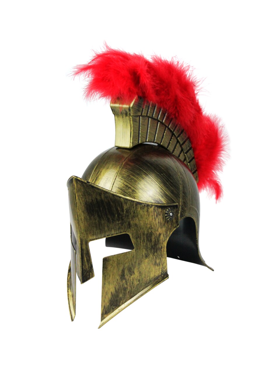 Adult's Deluxe Gold Spartan Helmet With Plume Costume Accessory